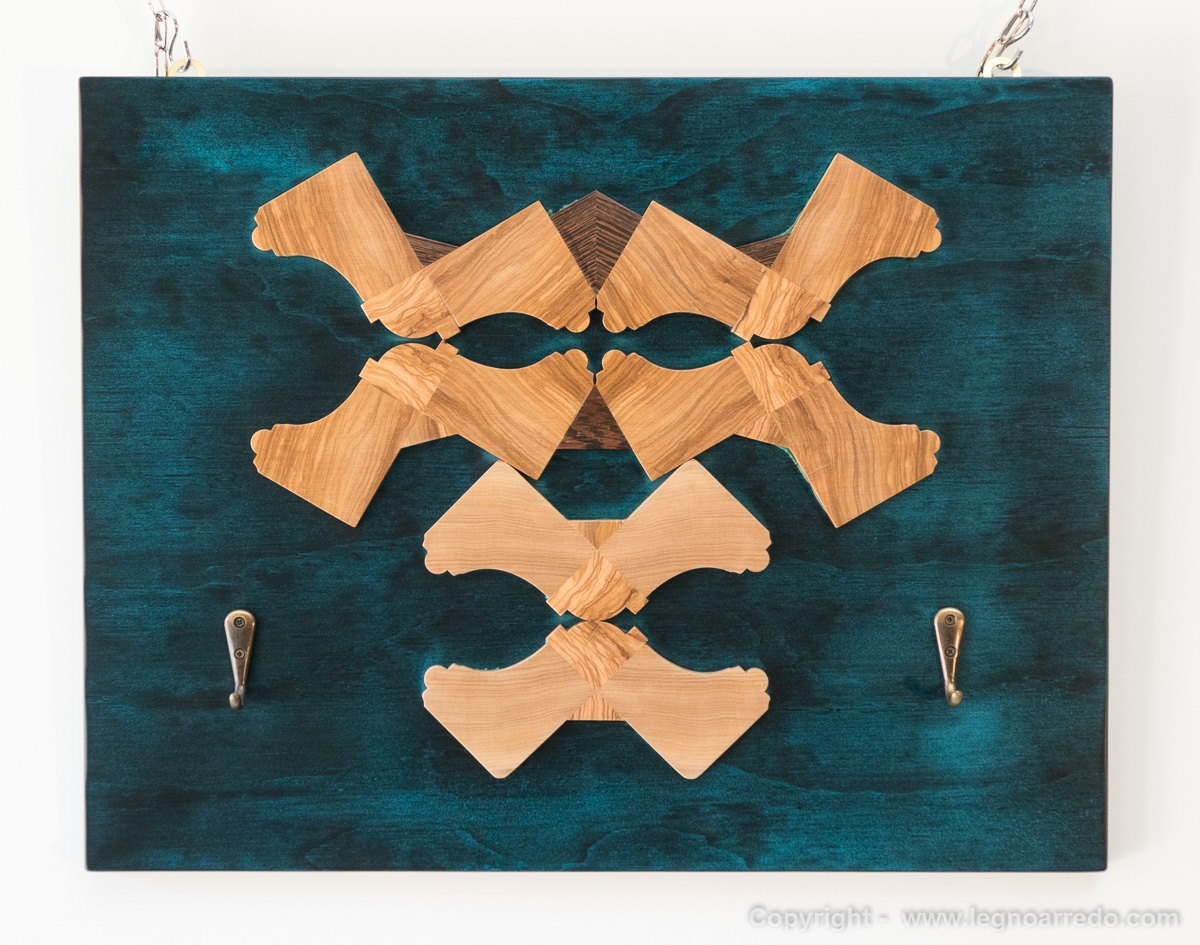 Appendiabiti da parete - OD01 - 40 cm X 49,5 cm - immagine 2